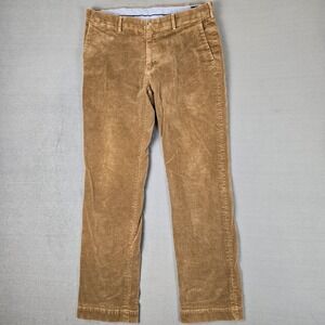 Polo Ralph Lauren Corduroy Pants Mens 34x34 (34x31) Brown Classic Straight Fit